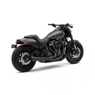 Cobra El Diablo 2 Into 1 Exhaust In Black For Harley Davidson 2018-2024 Softail FLFB/S Fatboy, FXBR/S Breakout (6475B)