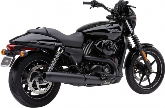 Cobra 4 Inch El Diablo Slip-On Muffler In Black For Harley Davidson 2015-2020 XG500/750 Street Models (6510B)