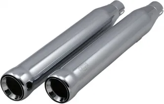 Cobra 3 Inch Neighbour Hater Slip-On Mufflers In Chrome For Harley Davidson 2007-2016 Models (6043)