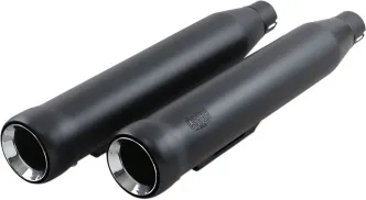 Cobra 3 Inch Neighbour Hater Slip-On Mufflers In Black For Harley Davidson 1991-2017 Dyna Models (Excludes 2008-2017 FXDF Fat Bob, 2010-2017 FXDWG Wide Glide & 2016-2017 FXDLS Lowrider S Models) (6045B)
