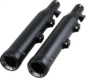 Cobra 3 Inch Neighbour Hater Slip-On Mufflers In Black For Harley Davidson 2004-2013 Sportster Models (6085RB)