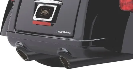 Cobra 909 Slip-On Mufflers In Black For Harley Davidson 2009-2016 Tri Glide Models (6303RB)