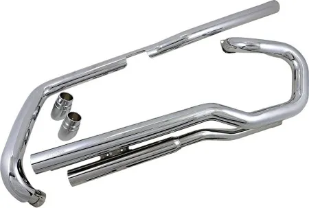 Cobra Speedster Slashdown 2 Into 2 Exhaust System In Chrome Finish For Honda 2002-2007 VTX 1800 & VT 750 C Shadow Models (1825)