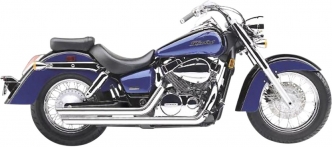 Cobra Streetrod Slashdown 2 Into 2 Exhaust System In Chrome For Honda 2004-2007 VT 750 C Shadow Models (1913)