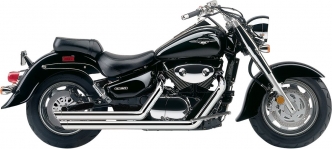 Cobra Speedster Slashdown 2 Into 2 Exhaust System In Chrome Finish For Suzuki 2005-2009 C 90 Boulevard & VL 1500 LC Intruder Models (3820)