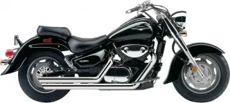 Cobra Speedster Slashdown 2 Into 2 Exhaust System In Chrome Finish For Suzuki 2005-2009 C 90 Boulevard & VL 1500 LC Intruder Models (3820)
