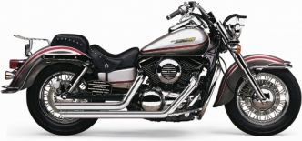 Cobra Speedster Slashdown 2 Into 2 Exhaust System In Chrome Finish For Kawasaki 1996-2008 VN 1500/1600 Vulcan Models & Suzuki 2004-2005 Marauder Models (4819)