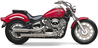 Cobra Slashcut Slip-On Mufflers In Chrome For Yamaha 2004-2009 XVS 1100 Models (2173SC)