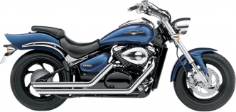 Cobra Streetrod Slashdown 2 Into 2 Exhaust System In Chrome Finish For 2001-2004 VL 800 Volusia, 2005-2009 VL800C Intruder and C50 Boulevard Models (3917)