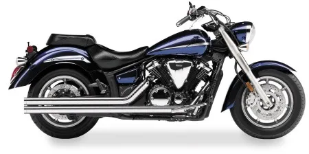 Cobra Speedster Longs 2 Into 2 Exhaust System With Straight-Cut Ends In Chrome For Suzuki 2008-2012 C 109 RT Boulevard & VLR 1800 R Intruder Models (3925)