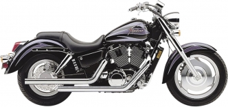 Cobra Dragster 2 Into 2 Straight-Cut In Chrome For Honda 2001-2007 VT 1100 C2 Shadow Sabre Models (1623T)