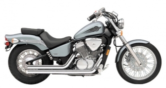 Cobra Streetrod 2 Into 2 Straight-Cut Exhaust System In Chrome For Honda 1988-2007 VT 600 Models (1721T)