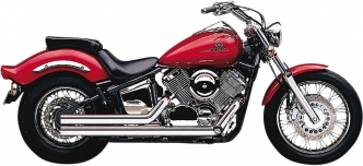 Cobra Speedster Shorts 2 Into 2 Exhaust System With Straight Cut Ends In Chrome Finish For Yamaha 1999-2011 XVS 1100 V-Star Models (2717T)
