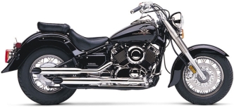 Cobra Slashcut Slip-Ons In Chrome For Yamaha 2004-2011 XVS 650 V Star Models (2164SC)