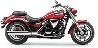 Cobra Slip-On Mufflers With Scalloped Tip In Chrome For Yamaha 2009-2017 XVS 950 Models (2215)