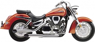 Cobra Slashcut Slip-On Mufflers In Chrome For Honda 2003-2009 VTX 1300 Models (1179SC)