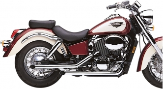 Cobra Drag Pipe Slip-On Mufflers In Chrome Finish For Honda 1997-2003 VT 750 C Shadow Models (1271)