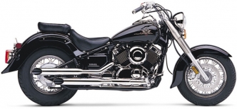 Cobra Slashcut Slip-On Mufflers In Chrome For Yamaha 1997-2005 XVS 650 Drag Star Models (2163SC)