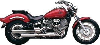 Cobra Classic Deluxe Slashcut 2 Into 2 Exhaust System In Chrome For Yamaha 1999-2009 XVS 1100 Models (2567SC)