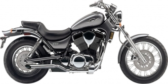 Cobra Twi Sided Slashcut Slip-On Mufflers In Chrome Finish For Suzuki 1987-2004 VS 1400 GLP/GLF Intruder & 2005-2010 S 83 Boulevard Models (3165TSSC)