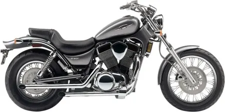 Cobra Drag Pipes Slash Cut In Chrome For Suzuki 1987-2004 VS 1400 GLF Intruder Models (3265)