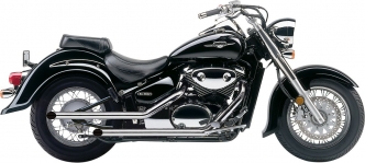 Cobra Drag Pipes 2 Into 2 Exhaust System In Chrome Finish For Suzuki 2001-2009 VL 800 Volusia & C 50 Boulevard Models (3267)