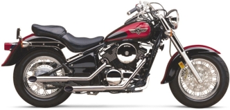 Cobra Slash Cut Tips Exhaust System In Chrome For Kawasaki 1995-2006 VN 800/VN 800 Classic Models (4164SC)