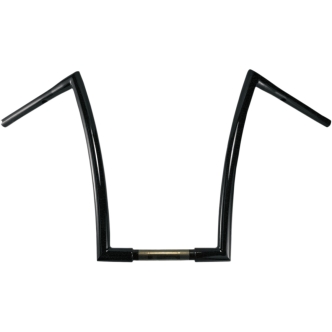 Todds Cycle 10 Inch Ape Hanger 1-1/4 Inch Diameter Strip Handlebar In Gloss Black (0601-2717)