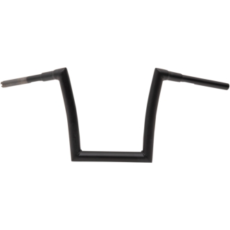 Todds Cycle 12 Inch Ape Hanger 1 1/2 Inch Diameter Strip Handlebar In Flat Black (0601-4885)