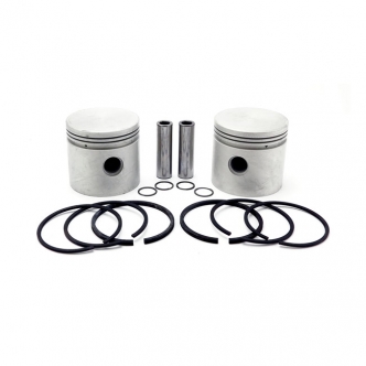 DOSS 80 Inch Replacement Flathead +.030 Inch Piston Kit For 1937-1941 80 Inch (1300cc) 3-7/16 Inch Bore Flatheads Models (ARM384649)