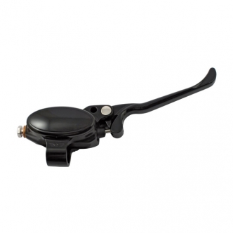 Rebuffini Ellipse 1/2 Inch Bore Hydraulic Brake Master Cylinder in Black Finish TUV Approved (000150N/T)
