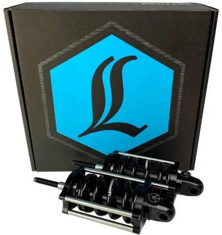 Legend Suspensions Revo-A Standard Duty Shocks in Black Finish For 2000-2017 FLS/FLST/FXS/FXST Models (1310-1973)
