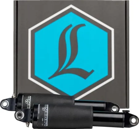 Legend Suspensions Air-A Adjustable Shocks With Chrome Handlebar Control for Harley Davidson 2015-2022 Road Glide Models (1311-0158)