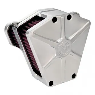 Performance Machine Air Cleaner Array in Chrome Finish For 2016-2017 Softail, 2017 FXDLS, 2008-2016 Touring, Trike (E-Throttle) Models (0206-2084-CH)