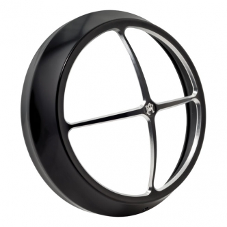 Performance Machine Vision 7 Inch Headlight Bezel Cross Bar in Contrast Cut Finish For 1983-2013 FLHT, FLHX, FLHR, FLHTCU Models (0207-2005CBR-BM)