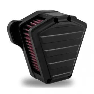 Performance Machine Drive Air Cleaner in Black Ops Finish For CV Carb, 1993-2006 All B.T., Delphi Inj., 2001-2015 Softail, 2014-2017 Dyna (Excluding 2017 FXDLS), 2002-2007 Touring Models (0206-2115-SMB)