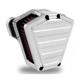 Performance Machine Drive Air Cleaner in Chrome Finish For 2016-2017 Softail, 2017 FXDLS, 2008-2016 Touring, Trike (E-Throttle) Models (0206-2116-CH)