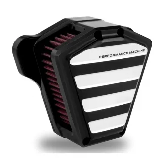 Performance Machine Drive Air Cleaner in Contrast Cut Finish For 2016-2017 Softail, 2017 FXDLS, 2008-2016 Touring, Trike (E-Throttle) Models (0206-2116-BM)