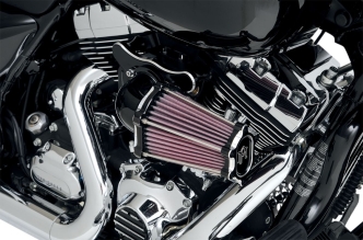 Performance Machine Fast Air Intake System in Contrast Cut Finish For 2016-2017 Softail, 2017 FXDLS, 2008-2016 Touring Without Lower Fairing, Trike (Excluding 2014-2016 Water Cooled) Models (0206-2050-BM)