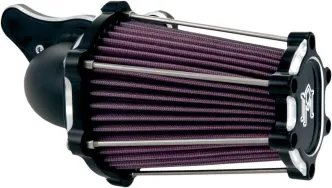Performance Machine Fast Air Intake System in Contrast Cut Finish For 1991-2020 XL Sportster (Excluding XR1200) Models (0206-2051-BM)