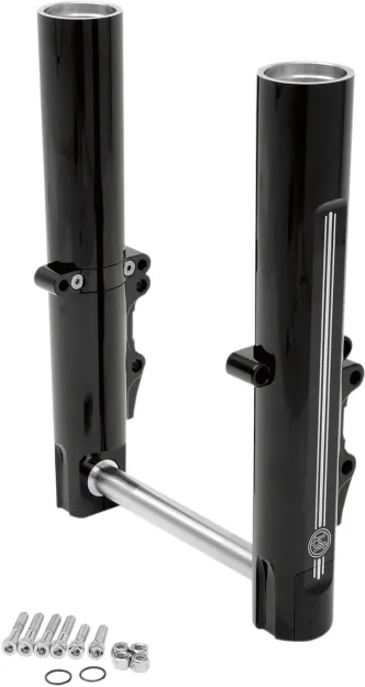 Performance Machine Lower Leg Assembly, Dual Disc in Contrast Cut Finish For 2014-2016 Touring (Including FLTR) Models (0208-2096-BM)