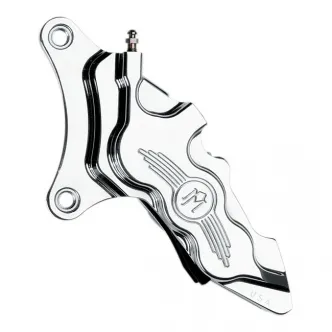 Performance Machine Bolt On Right Side 6 Piston Differential Bore Caliper 13 Inch Discs in Chrome Finish For 1984-1999 FLST, 1997-1999 FXST, 1984-1999 FXR/FXD/FXWG, 1984-1999 XL, 1984-1999 FLT/FLH Models (0051-2914-CH)