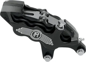 Performance Machine Front Right Side 6 Piston Differential Bore Caliper 13 Inch Discs in Contrast Cut Finish For 2000-2014 Softail, 2000-2017 Dyna, 2000-2007 Touring, 2000-2013 XL, 2002-2005 V-Rod Models (0051-2918-BM)