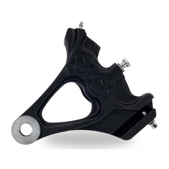 Performance Machine Integrated 4 Piston Caliper & Bracket Differential Bore in Black Anodised Finish For 1987-1999 Softail Models (1274-0076-B)
