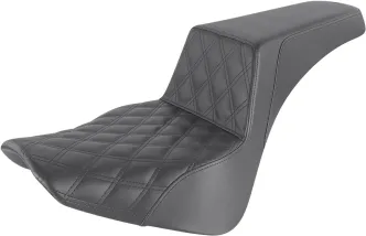 Saddlemen Seat Step Up LS in Black For Harley Davidson 2018-2024 Softail Deluxe FLDE, Heritage FLHC/S & FLSL Slim Models (818-33-172)
