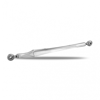 Performance Machine Scallop Aluminium Shift Rod in Chrome Finish Including Chrome Rod Ends & Hardware For 1986-2017 Softail (Excluding 1997-1999 FLSTS), 1986-2017 FLT/Touring Models (0034-0058SCA-CH)