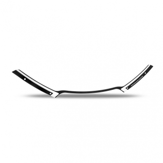 Performance Machine Scallop Windshield Trim in Black Ops Finish Including Chrome Plated Mounting Hardware For 2015-2020 FLTR Touring Road Glide Models (0209-2018SCA-SMB)