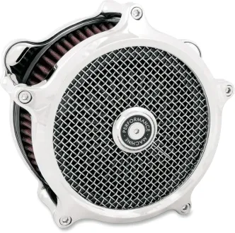 Performance Machine Super Gas Air Cleaner in Chrome Finish For 2016-2017 Softail, 2017 FXDLS, 2008-2016 Touring, Trike (E-Throttle) Models (0206-2007-CH)