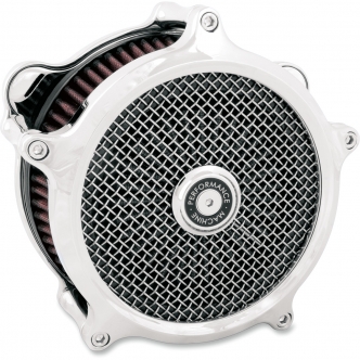 Performance Machine Super Gas Air Cleaner in Chrome Finish For 2018-2023 Softail, 2017-2023 Touring (Including Induction Spacer For 114 Inch Touring) Models (0206-2139-CH)