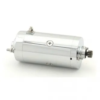 Accel Ultra Tork Starter Prestolite Type in Chrome Finish For 1966-1982 B.T., 1967-1980 XL Models (40004C)